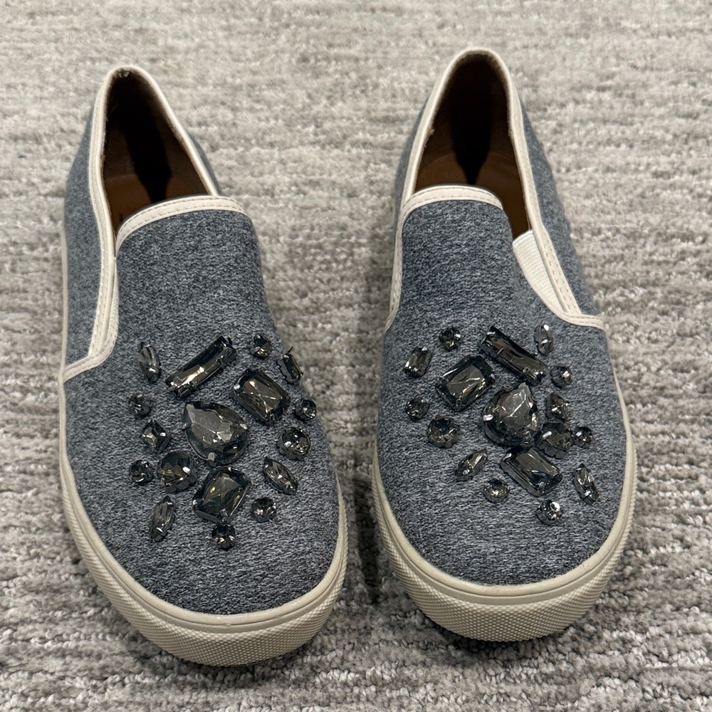 Mossimo Supply Co. Gray Embellished Flats
